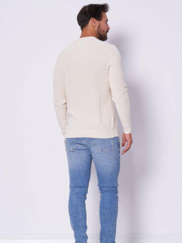 nahlad Pepe Jeans pánsky krémový sveter 