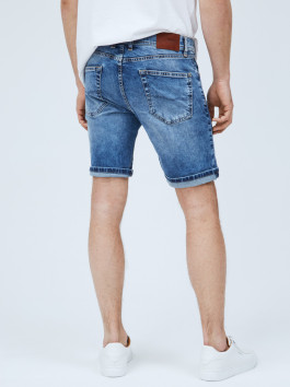 nahlad Pepe Jeans pánske modré džínsové šortky Cane