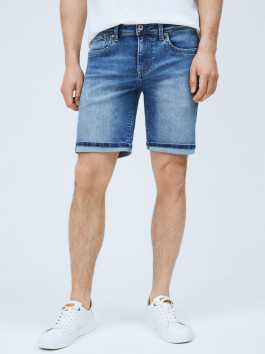 nahlad Pepe Jeans pánske modré džínsové šortky Hatch