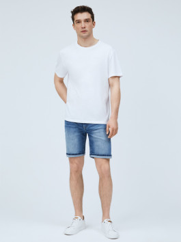 nahlad Pepe Jeans pánske modré džínsové šortky Hatch