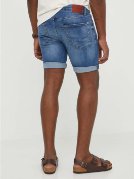 nahlad Pepe Jeans pánske modré džínsové šortky