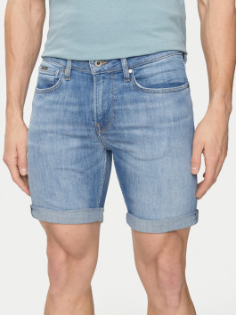 nahlad Pepe Jeans pánske modré džínsové šortky