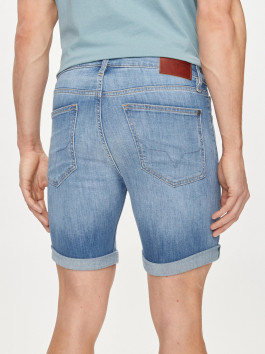 nahlad Pepe Jeans pánske modré džínsové šortky
