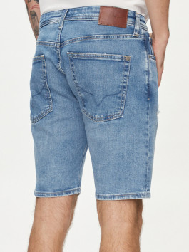 nahlad Pepe Jeans pánske modré džínsové šortky