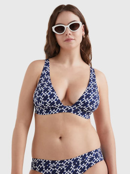 nahlad Tommy Hilfiger dámska plavková podprsenka s monogramom  