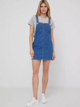 nahlad Pepe Jeans dámske modré džínsové šaty Crane