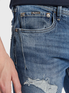 nahlad Pepe Jeans pánske modré džínsy Stanley