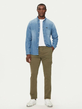 nahlad Pepe Jeans pánske zelené nohavice