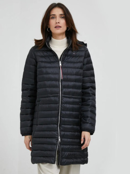 nahlad Tommy Hilfiger dámsky čierny prešívaný kabát