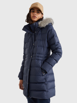 nahlad Tommy Hilfiger dámsky tmavomodrý kabát TYRA