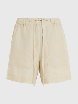 nahlad Tommy Hilfiger dámske béžové ľanové kraťasy