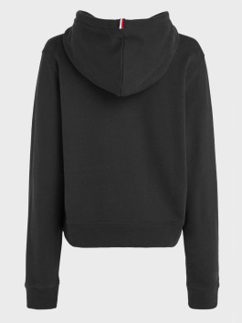 nahlad Tommy Hilfiger dámska čierna mikina s kapucňou