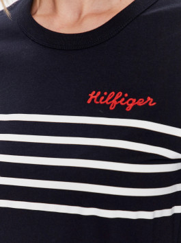 nahlad Tommy Hilfiger dámske tmavomodré šaty