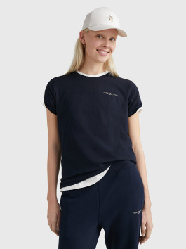 nahlad Tommy Hilfiger dámske tmavomodré tričko