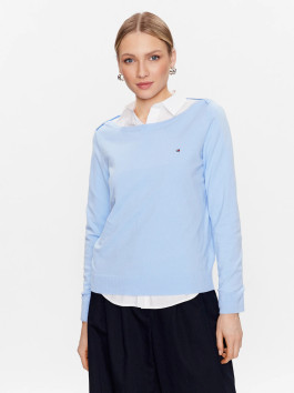 nahlad Tommy Hilfiger dámsky svetlo modrý sveter