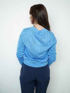 nahlad Tommy Hilfiger dámsky modrý svetrík