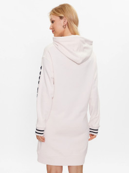 nahlad Tommy Hilfiger dámské krémové mikinové šaty