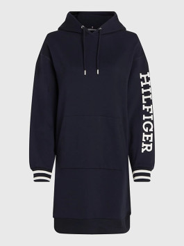 nahlad Tommy Hilfiger dámske tmavo modré mikinové šaty