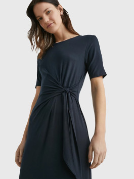 nahlad Tommy Hilfiger dámske tmavomodré šaty
