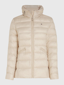 nahlad Tommy Hilfiger dámska béžová prešívaná bunda