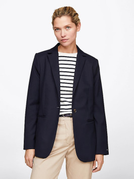 nahlad Tommy Hilfiger dámske tmavo modré sako