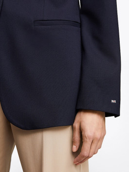 nahlad Tommy Hilfiger dámske tmavo modré sako