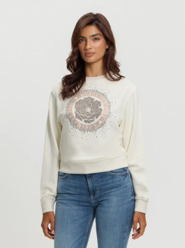 nahlad Guess dámska krémová mikina