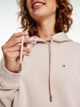 nahlad Tommy Hilfiger dámske svetlo staroružové mikinové šaty