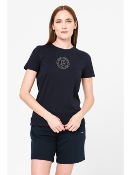 nahlad Tommy Hilfiger dámske tmavo modré tričko