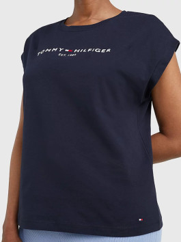 nahlad Tommy Hilfiger dámske tmavomodré tričko