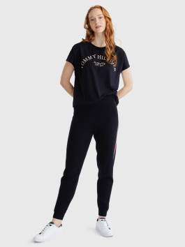 nahlad Tommy Hilfiger dámske tmavo modré tričko