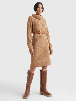 nahlad Tommy Hilfiger dámske béžové šaty