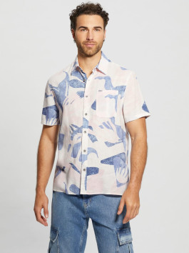 nahlad Guess pánska vzorovaná košeľa