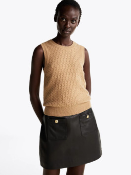 nahlad Tommy Hilfiger dámska béžová vesta