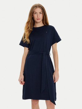 nahlad Tommy Hilfiger dámske tmavo modré šaty