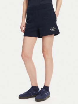 nahlad Tommy Hilfiger dámske modré teplákové šortky