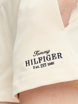 nahlad Tommy Hilfiger dámske krémové teplákové šortky 