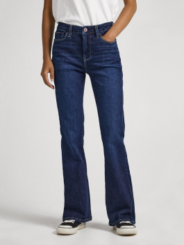 nahlad Pepe Jeans dámske tmavo modré džínsy