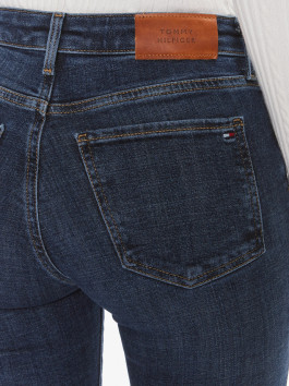 nahlad Tommy Hilfiger dámske tmavo modré džínsy 