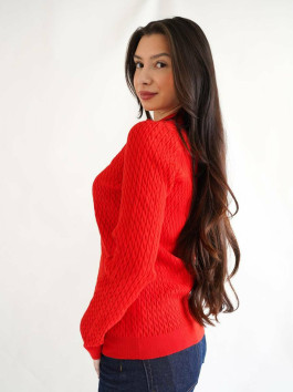 nahlad Tommy Hilfiger dámsky červený sveter
