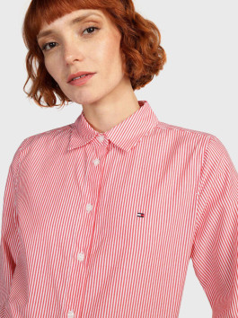 nahlad Tommy Hilfiger dámska červená košeľa Essential