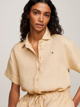 nahlad Tommy Hilfiger dámske béžové šaty