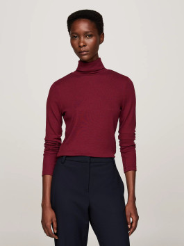 nahlad Tommy Hilfiger dámsky vínový rolák