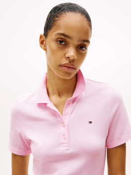 nahlad Tommy Hilfiger dámske ružové polo šaty 1985