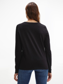 nahlad Tommy Hilfiger dámske čierne tričko s dlhým rukávom