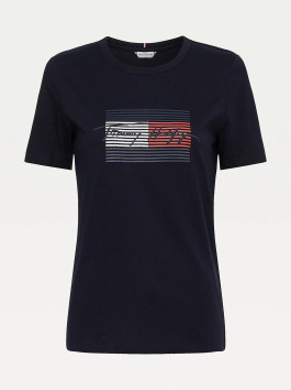 nahlad Tommy Hilfiger dámske modré tričko