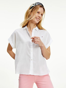 nahlad Tommy Hilfiger dámska biela košeľa Voile