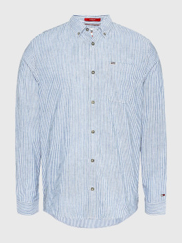 nahlad Tommy Jeans pánska pruhovaná košeľa
