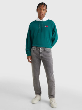 nahlad Tommy Jeans pánske šedé džínsy