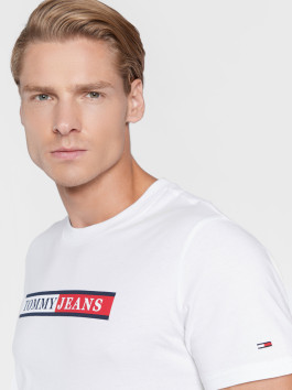 nahlad Tommy Jeans pánské bílé tričko Essential